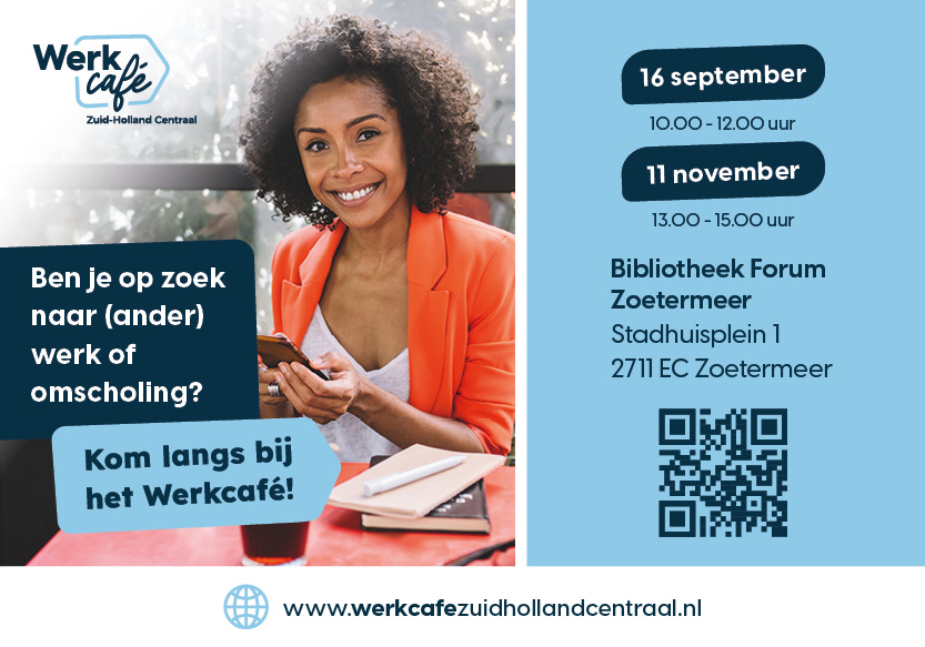 Uitnodiging Werkcafe's 16 september en 11 november 2024